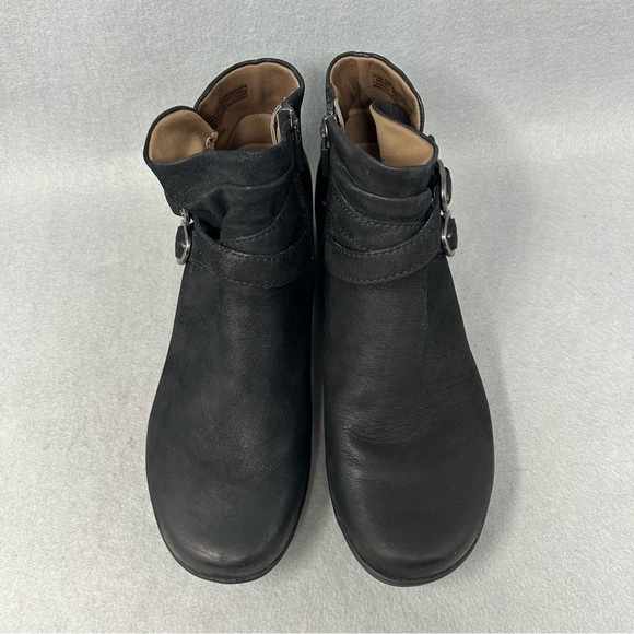 Dansko Boots Womens Size 38 7.5-8 Black Faithe Buckle Detail Ankle Bootie Casual - Picture 5 of 13